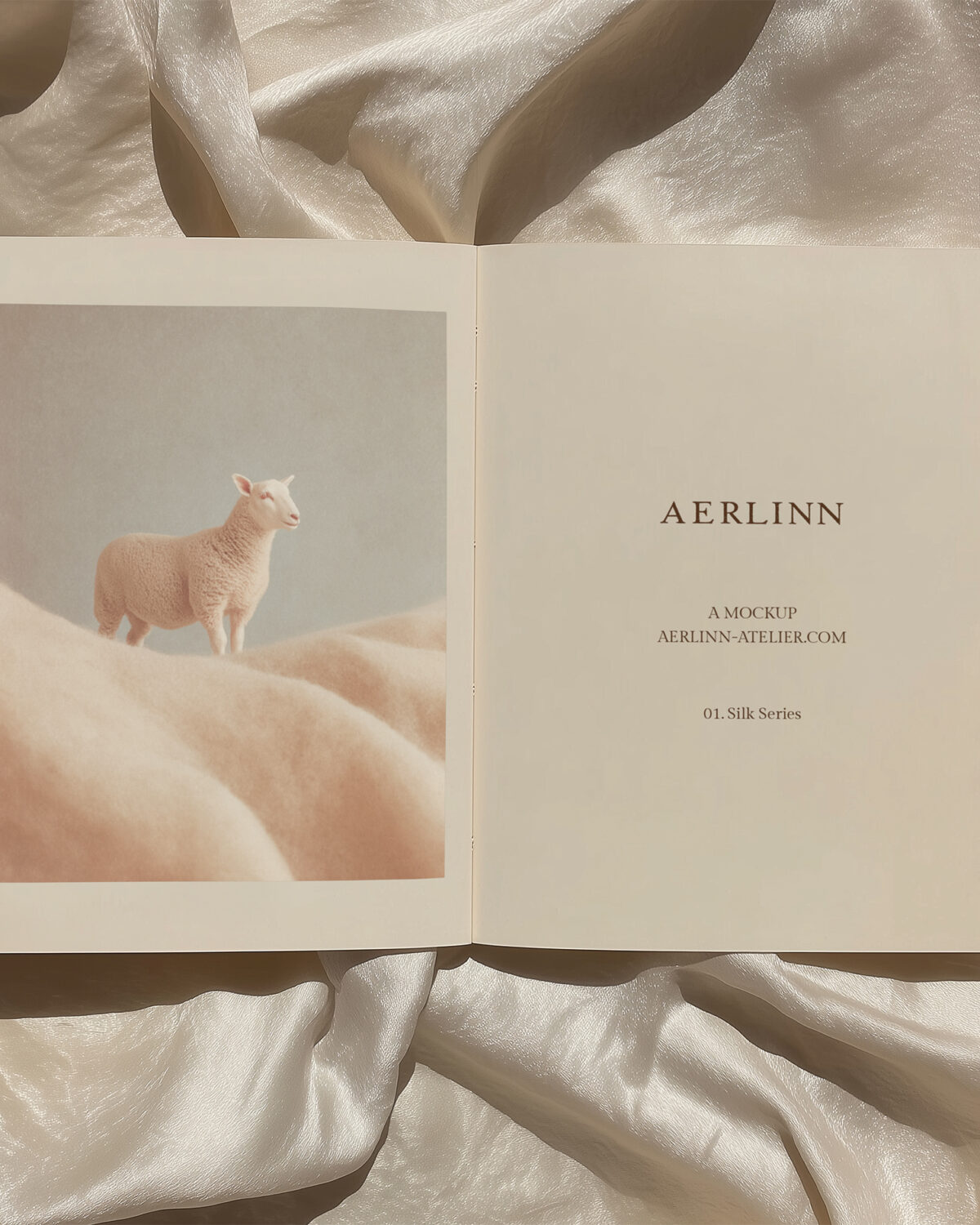 Satin Series 01 - Landscape Book Mockup