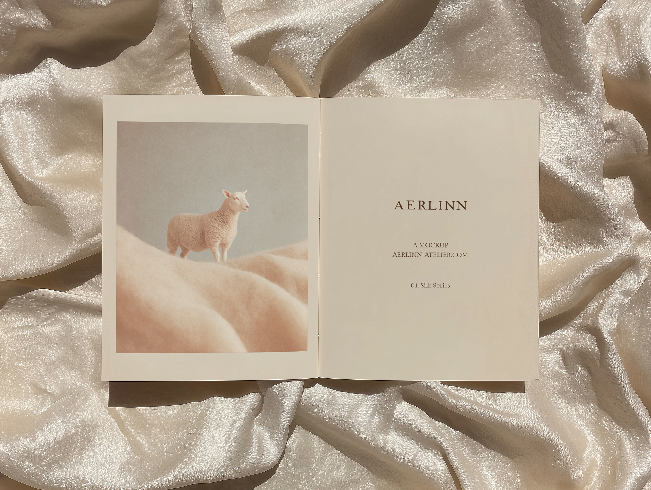 Satin Series 01 - Landscape Book Mockup